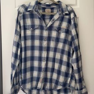 Lucky brand men’s flannel L